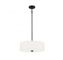 Savoy House Meridian CA M70109MBK - 3-Light Pendant in Matte Black