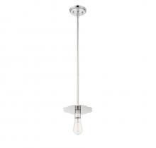 Savoy House Meridian CA M70113PN - 1-Light Mini Pendant in Polished Nickel