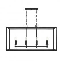 Savoy House Meridian CA M7020MBK - 8 LT Outdoor Linear Chandelier in Matte Black *M23