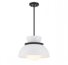 Savoy House Meridian CA M7026MBK - 1-Light Pendant in Matte Black