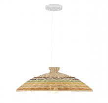 Savoy House Meridian CA M7032NRC - 1-Light Pendant in Matte White