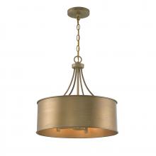 Savoy House Meridian CA M7040BG - 4-Light Pendant in Brushed Gold