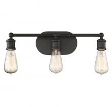 Savoy House Meridian CA M80012ORB - 3-Light Bathroom Vanity Light in Oil Rubbed Bronze