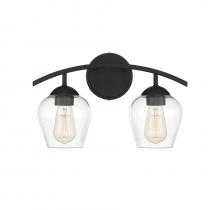 Savoy House Meridian CA M80031MBK - 2-Light Bathroom Vanity Light in Matte Black