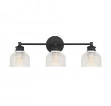 Savoy House Meridian CA M80035MBK - 3-Light Bathroom Vanity Light in Matte Black