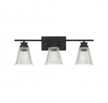 Savoy House Meridian CA M80041MBK - 3-Light Bathroom Vanity Light in Matte Black