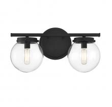 Savoy House Meridian CA M80046MBK - 2-Light Bathroom Vanity Light in Matte Black