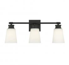 Savoy House Meridian CA M80055MBK - 3-Light Bathroom Vanity Light in Matte Black