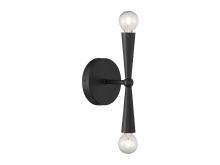 Savoy House Meridian CA M90110MBK - 2-Light Wall Sconce in Matte Black