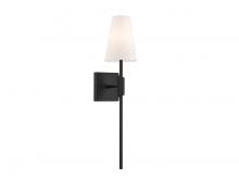 Savoy House Meridian CA M90114MBK - 1-Light Wall Sconce in Matte Black