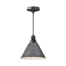 Alora Lighting PD584510SL - Archer 10-in Steel Shade 1 Light Pendant