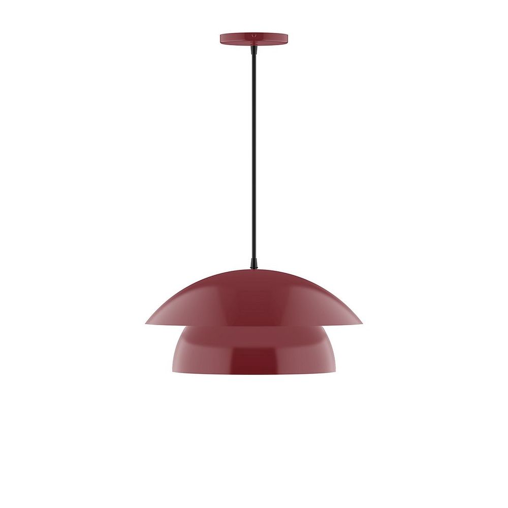 16" Nest LED Pendant, Barn Red