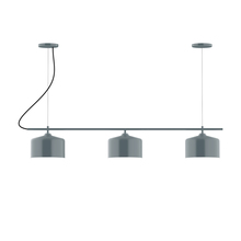 Montclair Light Works CHA419-40 - 3-Light Linear Axis Chandelier (8.5" J-Series pack)