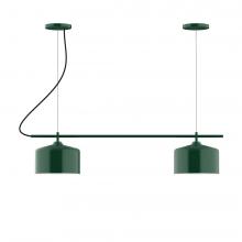Montclair Light Works CHA421-17-L12 - 3-Light Linear Pinnacle LED Chandelier, Ivory