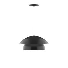 Montclair Light Works PEBX446-41-L12 - 16" Nest LED Pendant, Black