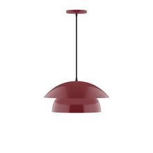 Montclair Light Works PEBX446-55-L12 - 16" Nest LED Pendant, Barn Red