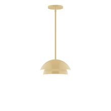 Montclair Light Works STGX445-17-L10 - 10" Nest LED Stem Hung Pendant, Ivory