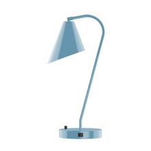 Montclair Light Works TLC415-54-L10 - 23" J-Series LED Table Lamp, Light Blue