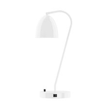 Montclair Light Works TLC417-44-L10 - 23" J-Series LED Table Lamp, White