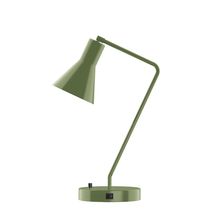 Montclair Light Works TLD436-22-L10 - 21" J-Series LED Table Lamp, Fern Green