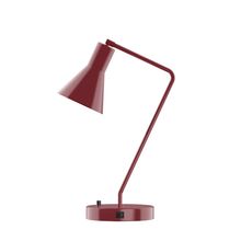 Montclair Light Works TLD436-55-L10 - 21" J-Series LED Table Lamp, Barn Red