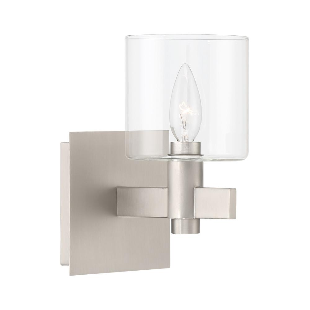 Decato 1 Light Sconce in Nickel