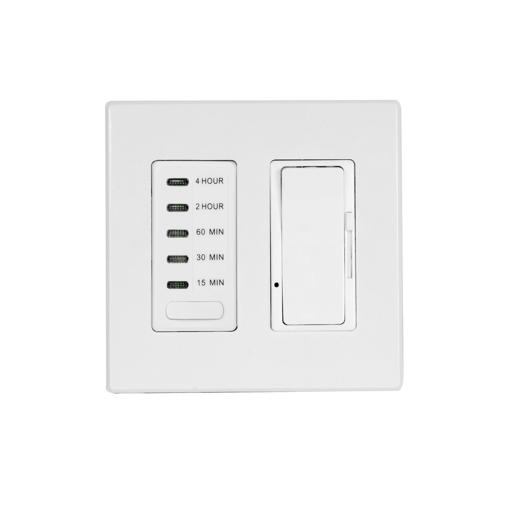 Eurofase EFSWTD1 One Dimmer and One Timer with White Screwless Plate and Box