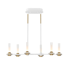 Eurofase Gold US 45713-026 - Torcia 12 Light Chandelier in White and Brass