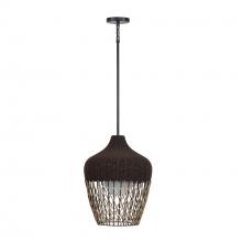 Eurofase Gold CA 46634-016 - Hannha 1 Light Outdoor Pendant in Brown