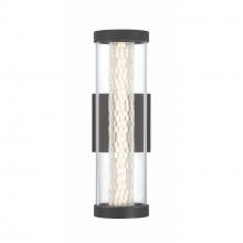 Eurofase Gold CA 46696-014 - Savron 1 Light LED 14" Outdoor Sconce in Black