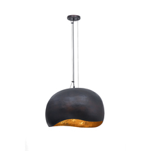 Eurofase Gold CA 46439-017 - Baleia 3 Light Pendant in Black and Gold Foil