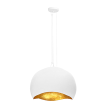 Eurofase Gold CA 46439-024 - Baleia 3 Light Pendant in White and Gold Foil