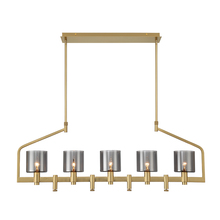 Eurofase Gold CA 45652-011 - Decato 5 Light Chandelier in Brushed Gold