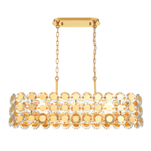 Eurofase Gold CA 44287-020 - Perrene 8 Light Chandelier in Gold