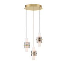 Eurofase Gold CA 45593-017 - Rola 6 Light Pendant in Brushed Gold