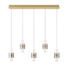 Eurofase Gold CA 45595-011 - Rola 10LT Light Pendant in Brushed Gold