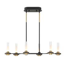 Eurofase Gold CA 45713-019 - Torcia 12 Light Chandelier in Black and Brass