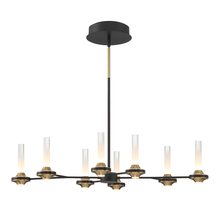 Eurofase Gold CA 45714-016 - Torcia 16 Light Chandelier in Black and Brass