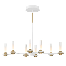 Eurofase Gold CA 45714-023 - Torcia 16 Light Chandelier in White and Brass