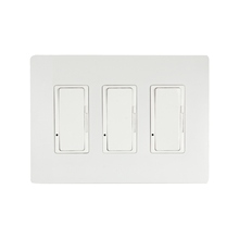 Eurofase Gold CA EFSWD3 - Eurofase EFSWD3 Dimmer with White Screwless Plate and Box