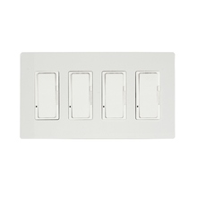 Eurofase Gold CA EFSWD4 - Eurofase EFSWD4 Dimmer with White Screwless Plate and Box