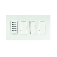 Eurofase Gold CA EFSWTD3 - Eurofase EFSWTD3 Three Dimmers and One Timer with White Screwless Plate and Box