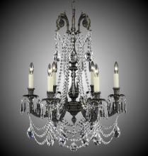 American Brass & Crystal CH2052-O-05S-16G-PI - 6 Light Finisterra with draping Chandelier