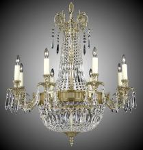 American Brass & Crystal CH2142-P-10W-PI - 8+ 8 Light Finisterra Chandelier