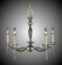 American Brass & Crystal CH5323-SP-37G-ST - 5 Light Kensington Chandelier