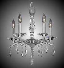 American Brass & Crystal CH5502-G-35S-36G-ST - 5 Light Kaya Chandelier