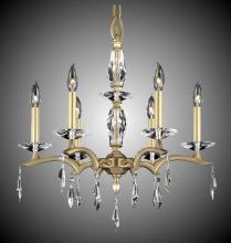 American Brass & Crystal CH5503-G-35S-ST - 6 Light Kaya Chandelier