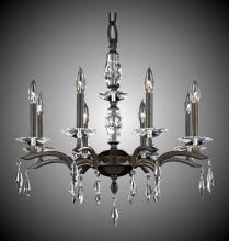 American Brass & Crystal CH5504-G-35S-ST - 8 Light Kaya Chandelier