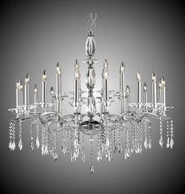 American Brass & Crystal CH5538-G-36G-ST - 8+16 Light Two Tier Kaya Chandelier