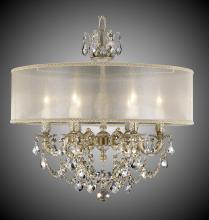 American Brass & Crystal CH6522-O-16G-ST-GL - 6 Light Llydia Chandelier